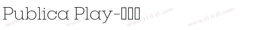 Publica Play字体转换